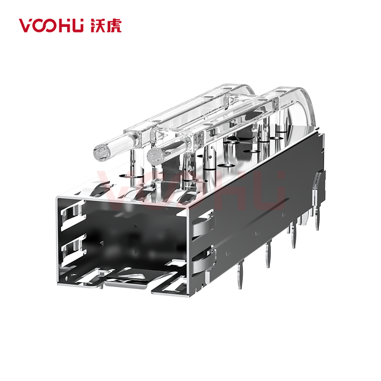 WHSFP00200Y001 SFP 1 × 1 5G Cage Press-Fit 光纤笼子