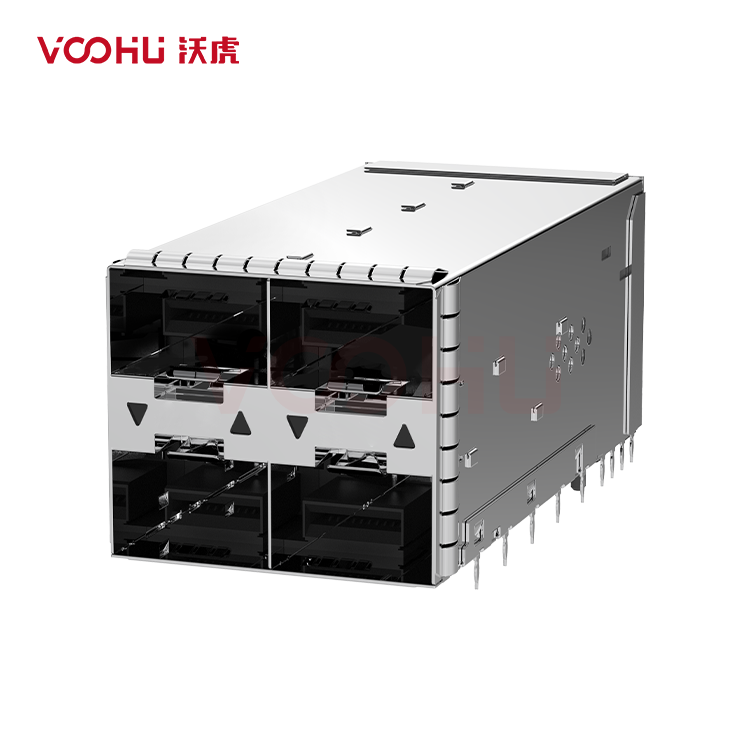 WHSFP32322F002 SFP28 2×2 25G Cage+Connectors 光纤笼子