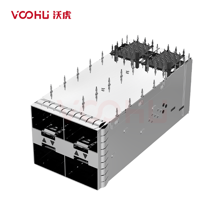 WHSFP32222F003 SFP28 2×2 25G Cage+Connectors 光纤笼子