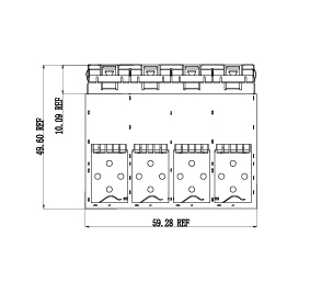 WHSFP30614W039 SFP28 1×4 25G Cage Fiber Optic cages