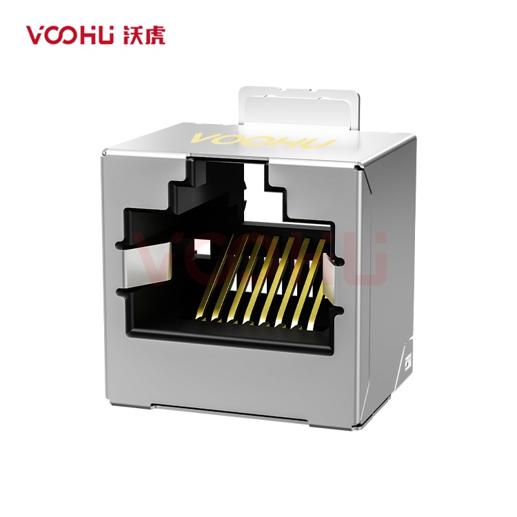 SYT52F1188GWWA5SB4078 180°立式  1*1 开口朝上 无LED SMD RJ45