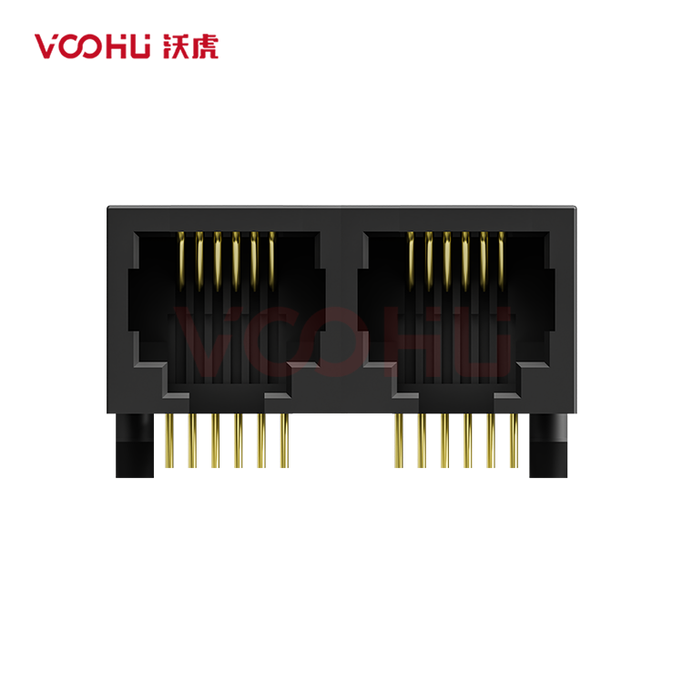 SYT53211266IWA1DY4112 90° 侧面插入 1*2 开口朝下 无LED DIP RJ11