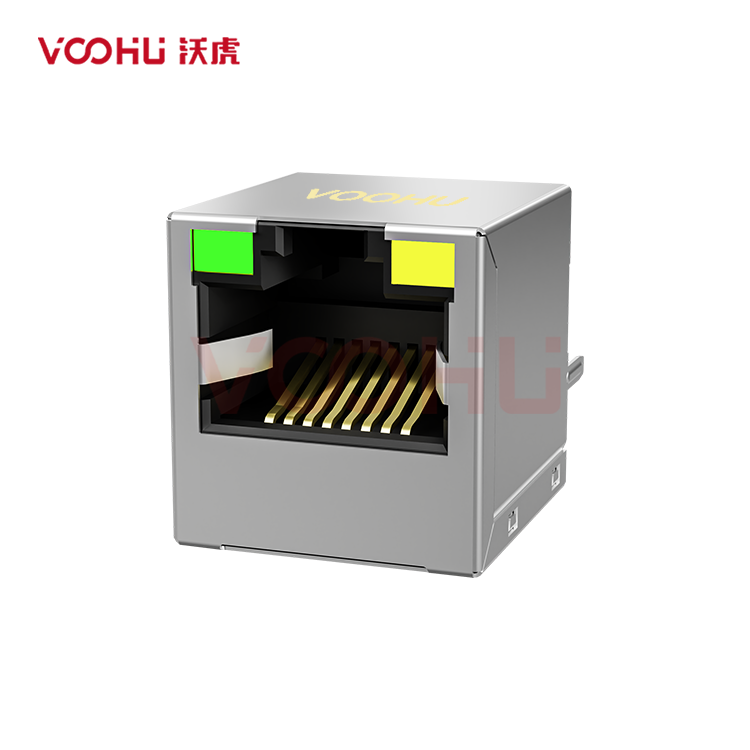 SYT511B178AB2A8DP 180°立式  1*1 开口朝上 10/100M POE 720mA LED G/Y  DIP RJ45