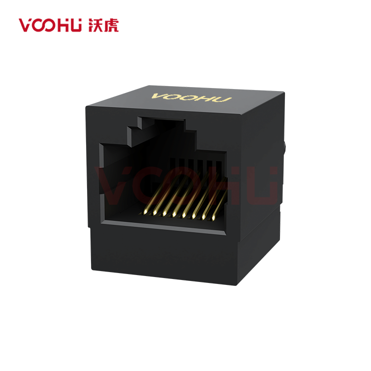 SYT511B048IWA8D 180°立式 1*1 开口朝上 10/100M 无LED DIP RJ45
