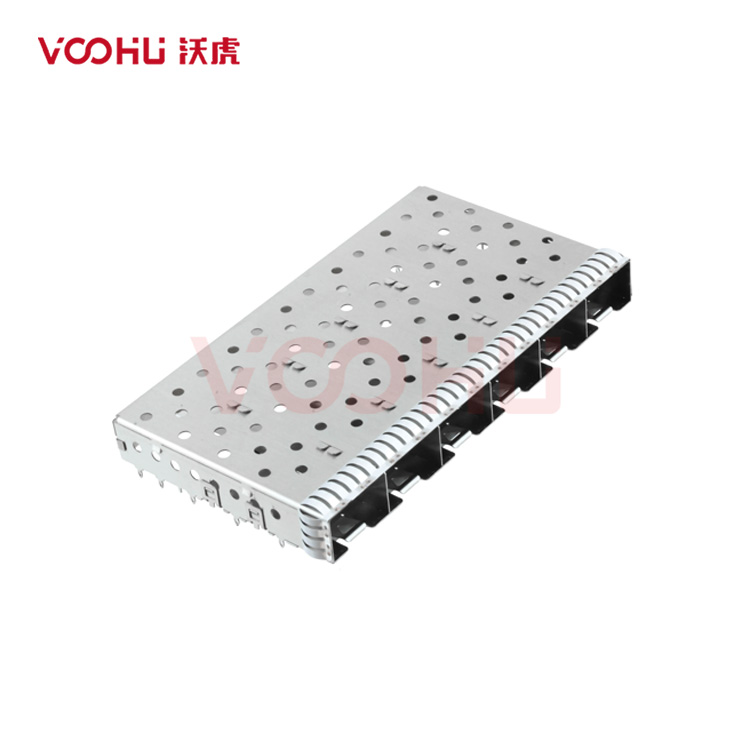 WHSFP11416W010  SFP+ 1×6 10G Press-Fit  Cage  光纤笼子