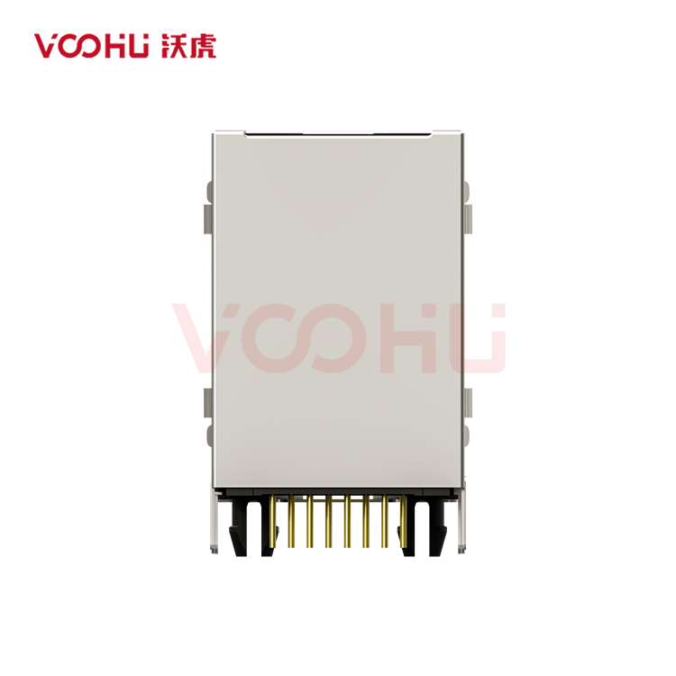 SYT59212188HWA1DY1A022短体 90&deg; 侧面插入 2*1 开口朝上/下 无LED DIP RJ45