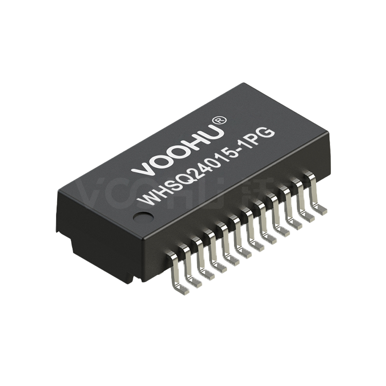 WHSQ24015-1PG 单口 SMD 2.5G/5G  PIN24 PoE+ 以太网变压器