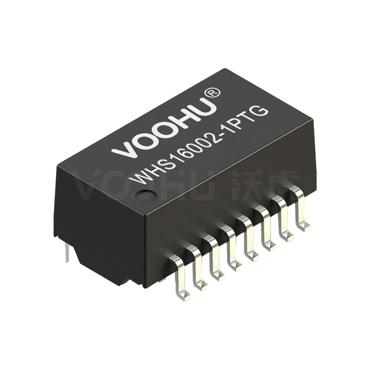 WHS16002-1PTG 单口 SMD 百兆 PIN16 PoE+ 以太网变压器