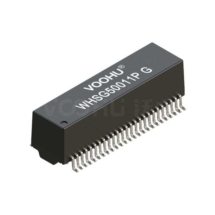 WHSG50011PG 双口 SMD 千兆 PIN50 4PPoE 以太网变压器
