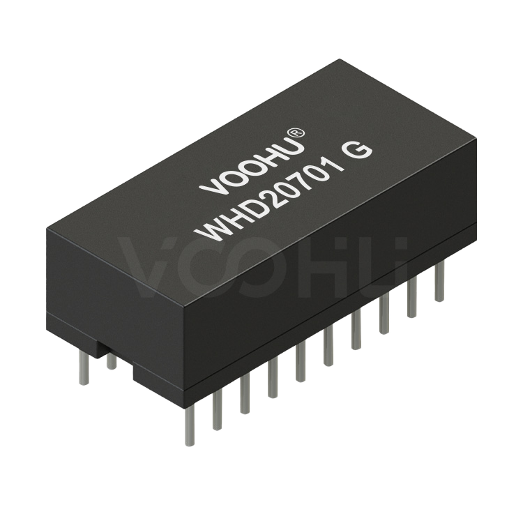 WHD20701G 双口 DIP 百兆 PIN20 non-PoE 以太网变压器