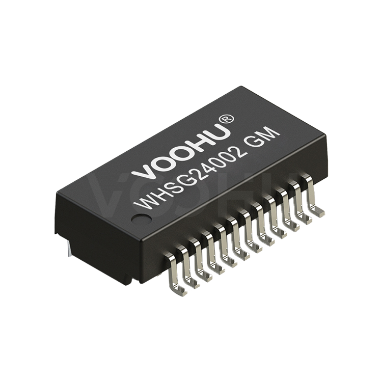 WHSG24002GM 单口 SMD 千兆 PIN24 non-PoE 以太网变压器