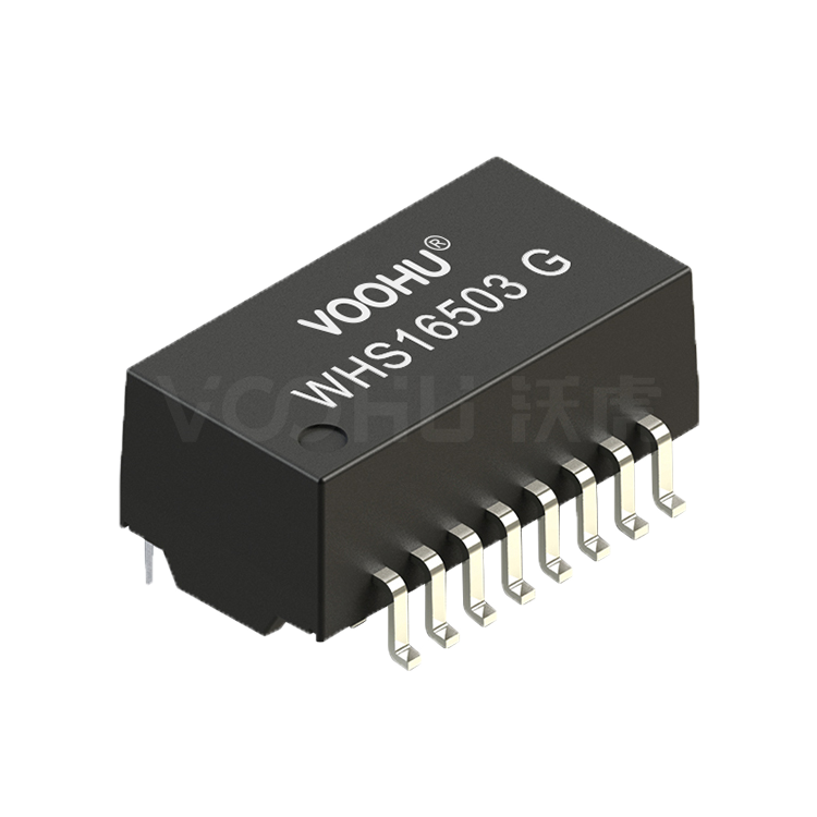 WHS16503G  单口 SMD 百兆 PIN16 non-PoE 以太网变压器