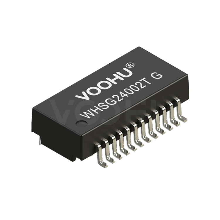 WHSG24002TG 单口 SMD 千兆 PIN24 non-PoE 以太网变压器