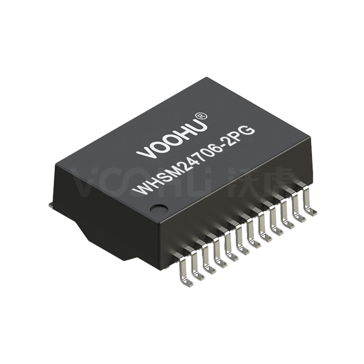 WHSM24706-2PG 单口 SMD 10G PIN24 4PPoE 以太网变压器