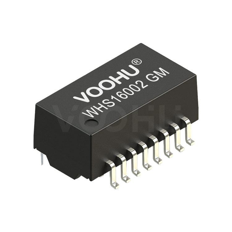 WHS16002GM  单口 SMD 百兆 PIN16 non-PoE 以太网变压器