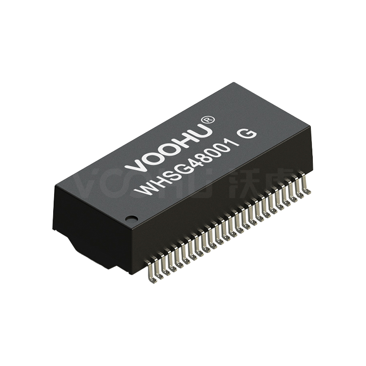 WHSG48001G 双口 SMD 千兆 PIN48 non-PoE 以太网变压器