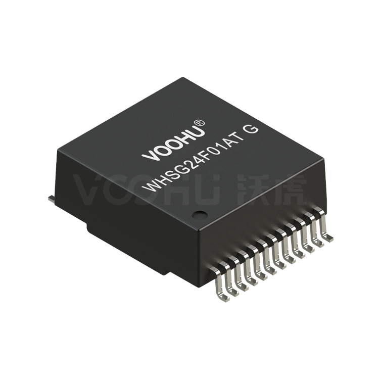 WHSG24F01ATG 单口 SMD 千兆 PIN24 4PPoE 以太网变压器