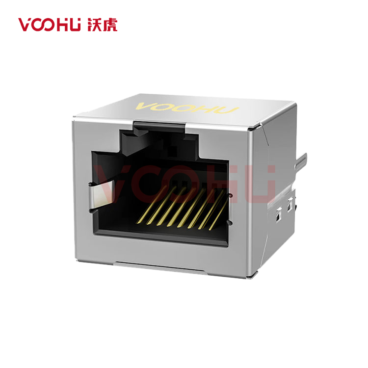 SYT52T1188GWA1DY1008  180°立式  1*1 开口朝上 无LED DIP  RJ45