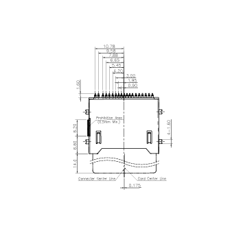 WHSD313-T1251-01 适配类型SD  直插式  SMT  支持热插拔 SD4.0 SD卡座