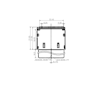 WHSD587-D1250-01 适配类型SD  直插式  THT 支持热插拔 SD7.0 SD卡座