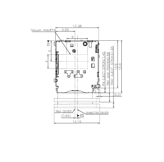 WHNS150-T1131-18 适配类型 Nano SIM 卡托式 SMT 支持热插拔 Nano SIM SD卡座