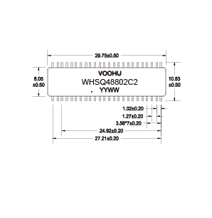 WHSQ48802C2 双口 SMD 2.5G/5G  PIN48 4PPOE 以太网变压器