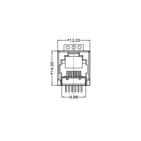 SYT52D1166IWW6SB3ML009  RJ11 1*1 无灯 全塑