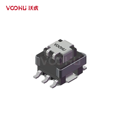 WHPT-EE050-010 L(μH)3000  最大 IR(A) 20  匝数比1:125  隔离(VAC)1000 尺寸EE5 电流互感器