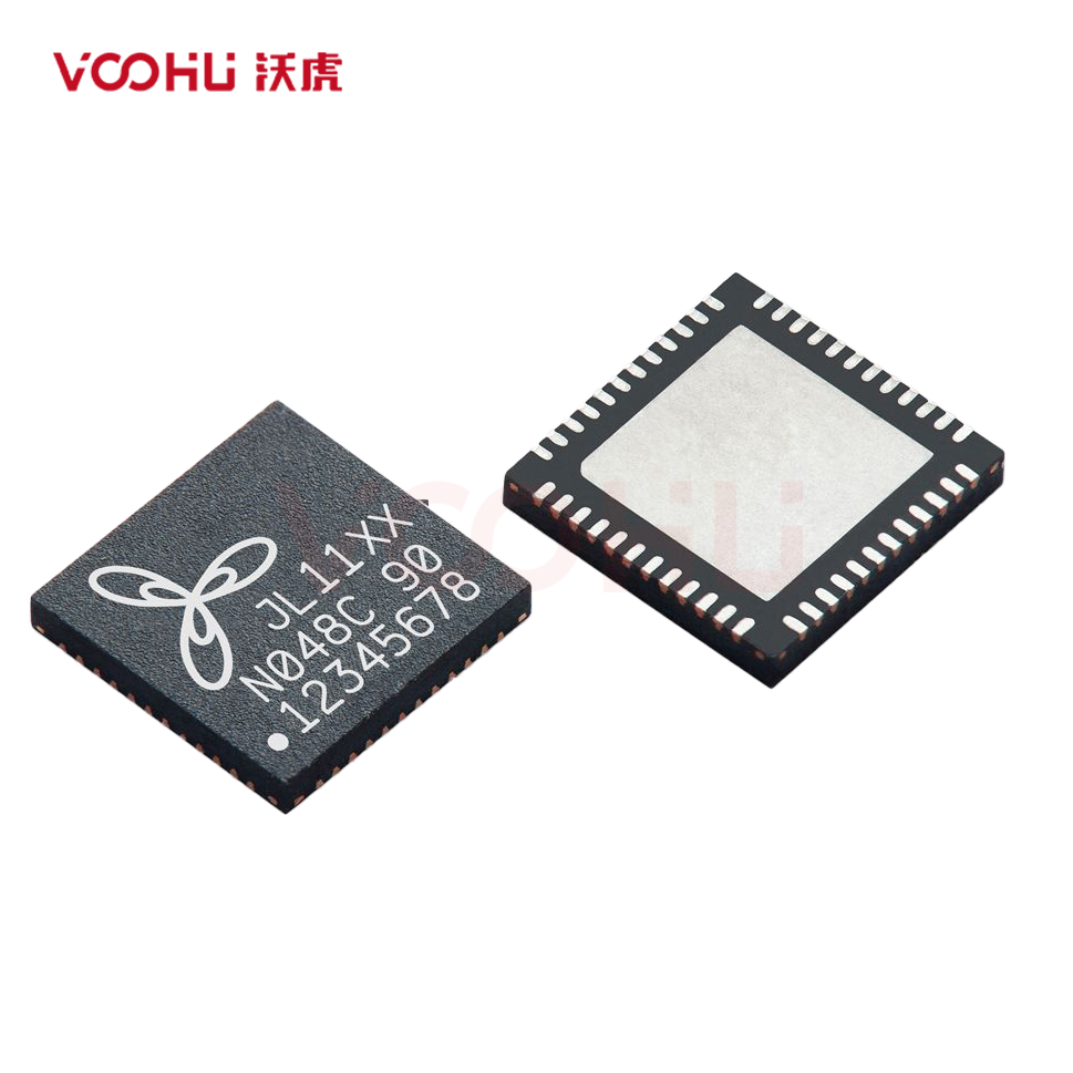 JL1101-N032C 10/ 100M MII/ RMII 3.3V/2.5V/1.8V 0-70℃ 5*5mm 以太网PHY芯片