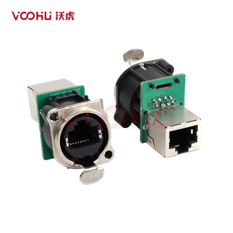 WHA80001051AB33  接线方式：RJ45/180度直通  工业温度 -40℃～+85℃  卡侬自锁系列