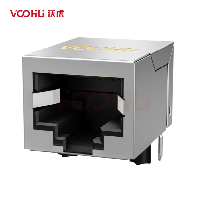 SYT1A11B048GWA1D  90° 侧面插入  开口朝下 1X1 100BASE  RJ45