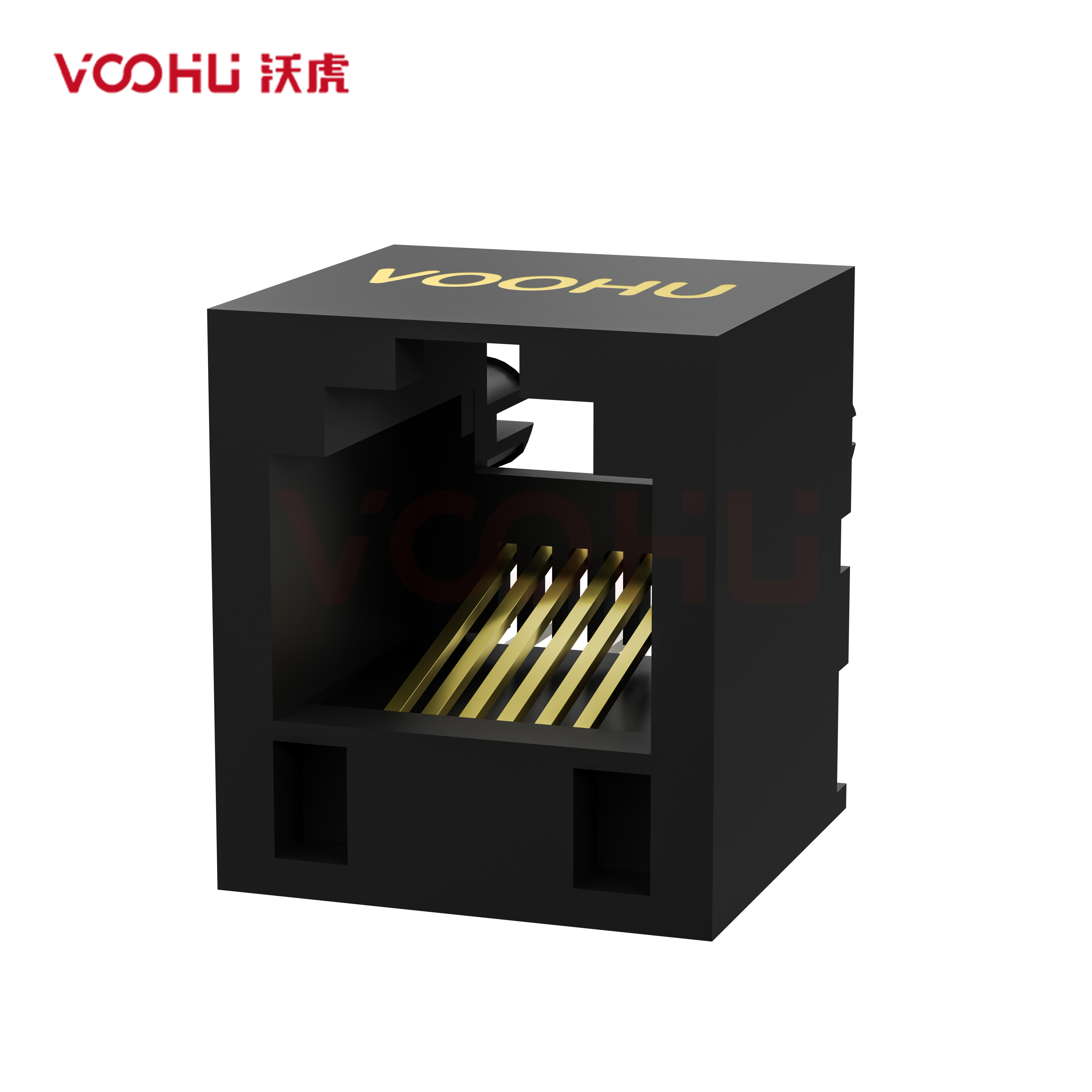 SYT52F1166IWA1DB4134  RJ11 1*1 180°  6P6C 开口朝上