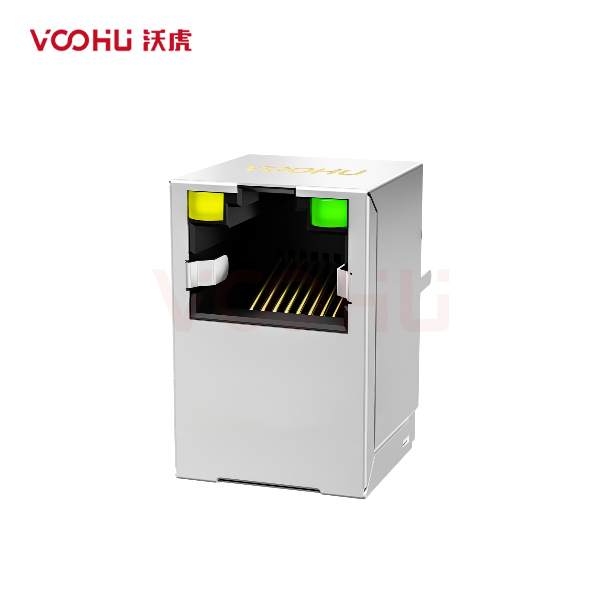SYT511Q030AC1A8D057  180&deg;  1*1 开口朝上 Y/G 100/1000M  DIP RJ45