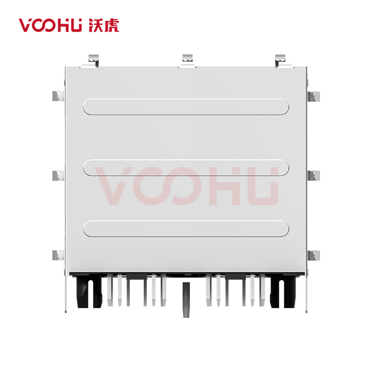 SYT59B32880131101  90&deg; 侧面插入 2*2 开口朝上/下  8P8C EMI (反弹片) DIP RJ45