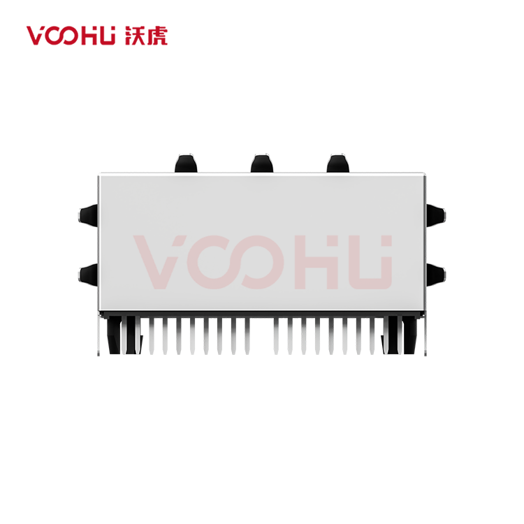 SYT312B002HWA4D 90&deg; 侧面插入  1*2 开口朝上 10/100M  带弹片 DIP  RJ45