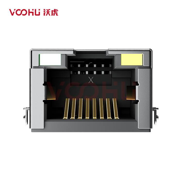 SYT1511B083CF5W7CBD057  90&deg; 侧面插入 1*1  开口朝上 10/100BASE DIP 沉板RJ45