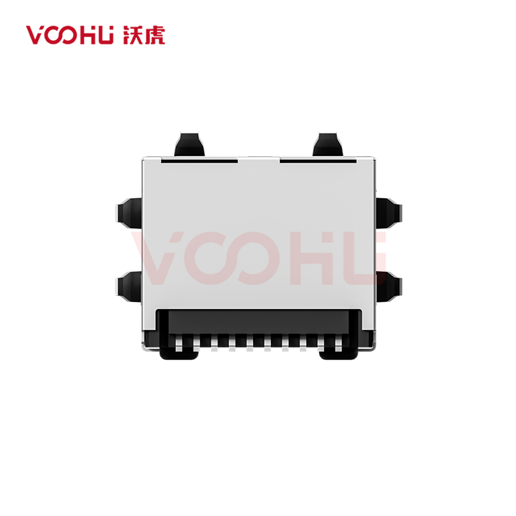 SYT311B093DA2A7S009  90&deg;  1*1 开口向上 LED G/Y 带弹片 SMT 10/100BASE  RJ45