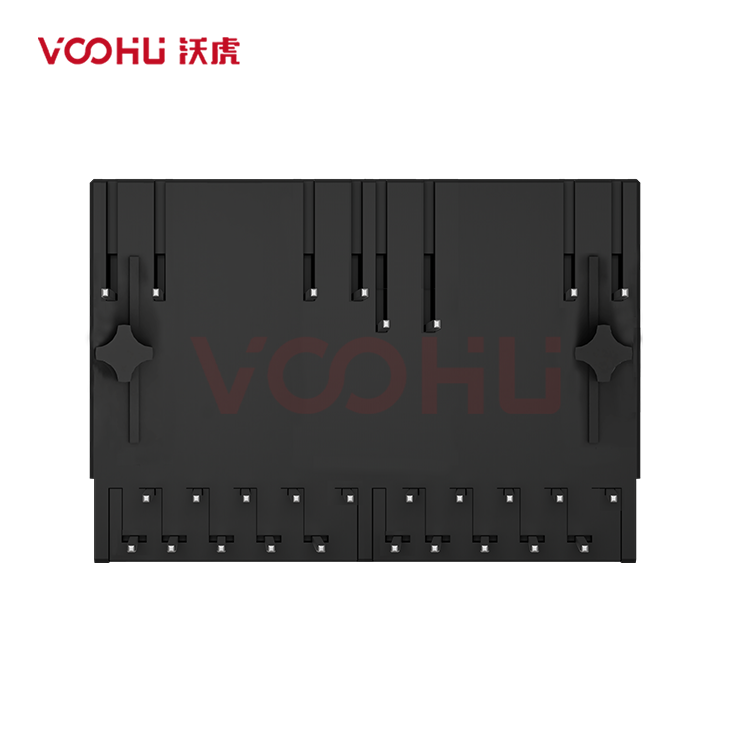 SYT112Q106JB1A1D 90&deg; 侧面插入 1*2 开口朝下 1000BASE LED Y/G DIP RJ45
