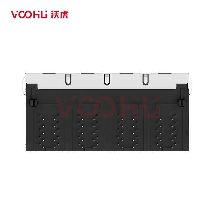 SYT24Q042HWA4D068  90&deg; 侧面插入 2*4 开口朝上/下 1000BASE DIP RJ45