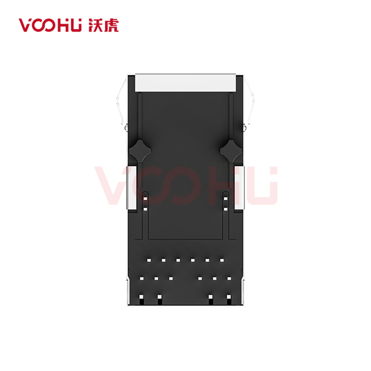 SYT411Q117DF5A1DP  90&deg; 侧面插入 1*1 开口朝上 100/1000BASE GO/Y 带弹 RJ45