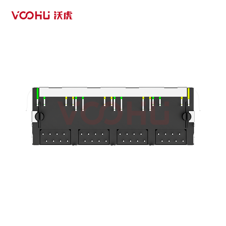SYT59211488DB1A1D3Y1006 90&deg; 侧面插入 1*4  开口朝下 LED Y/G 8P8C 带屏蔽 DIP RJ45