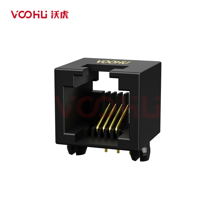 SYT53C1882180101B3  90°  开口朝上 1X1 8P8C  B型(T=1.6mm)三台阶 DIP RJ45