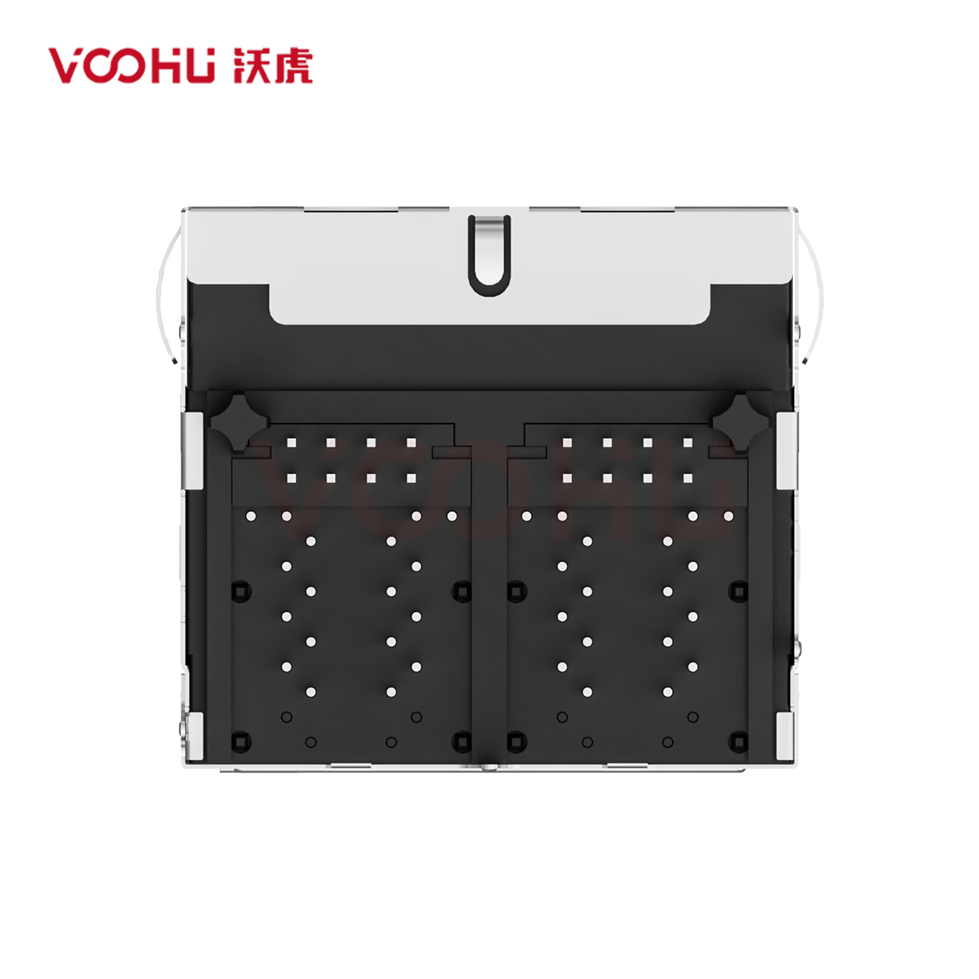 SYT22Q042DF3A2D359  90&deg; 侧面插入  2*2 开口朝上/下 100/1000M LED GY/G DIP 带弹片  RJ45