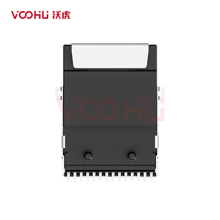 SYT211Q106AB2A7CBS057  90&deg;  1*1 开口朝上 100/1000M LED G/Y  SMT RJ45