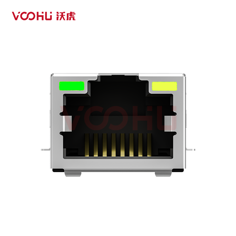 SYT211Q106AB2A7CBS057  90&deg;  1*1 开口朝上 100/1000M LED G/Y  SMT RJ45