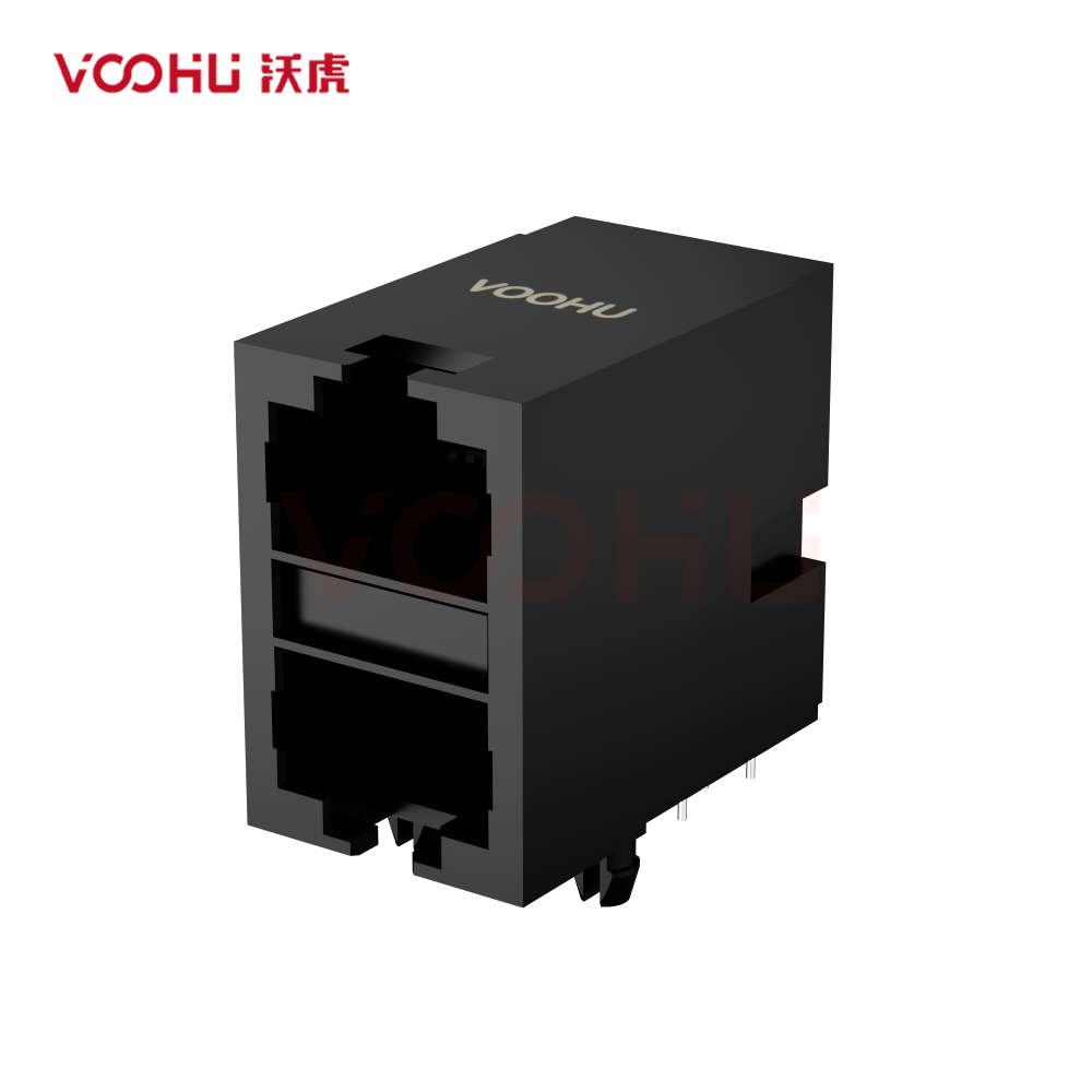 SYT59212188IWA1DY1G022短体 90&deg; 侧面插入 2*1 开口朝上/下  DIP RJ45