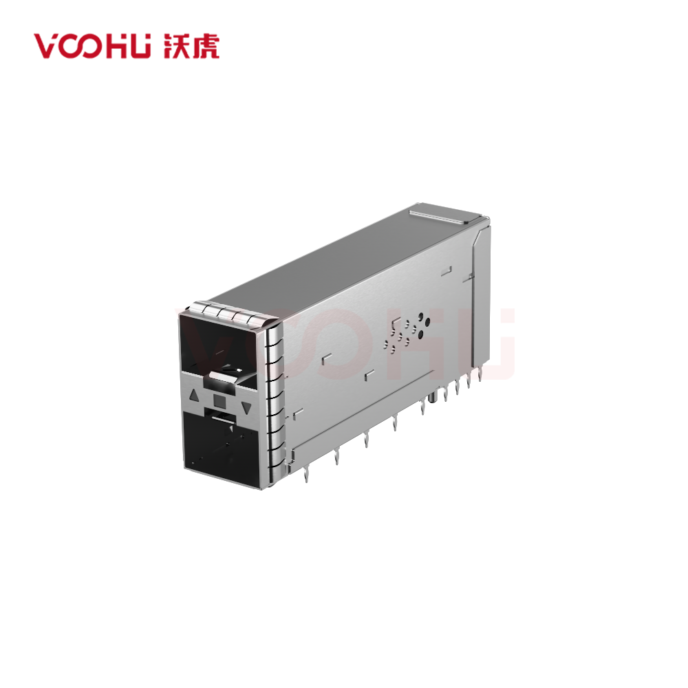 WHSFP32521F002 SFP28 2×1 25G Cage+Connectors 光纤笼子