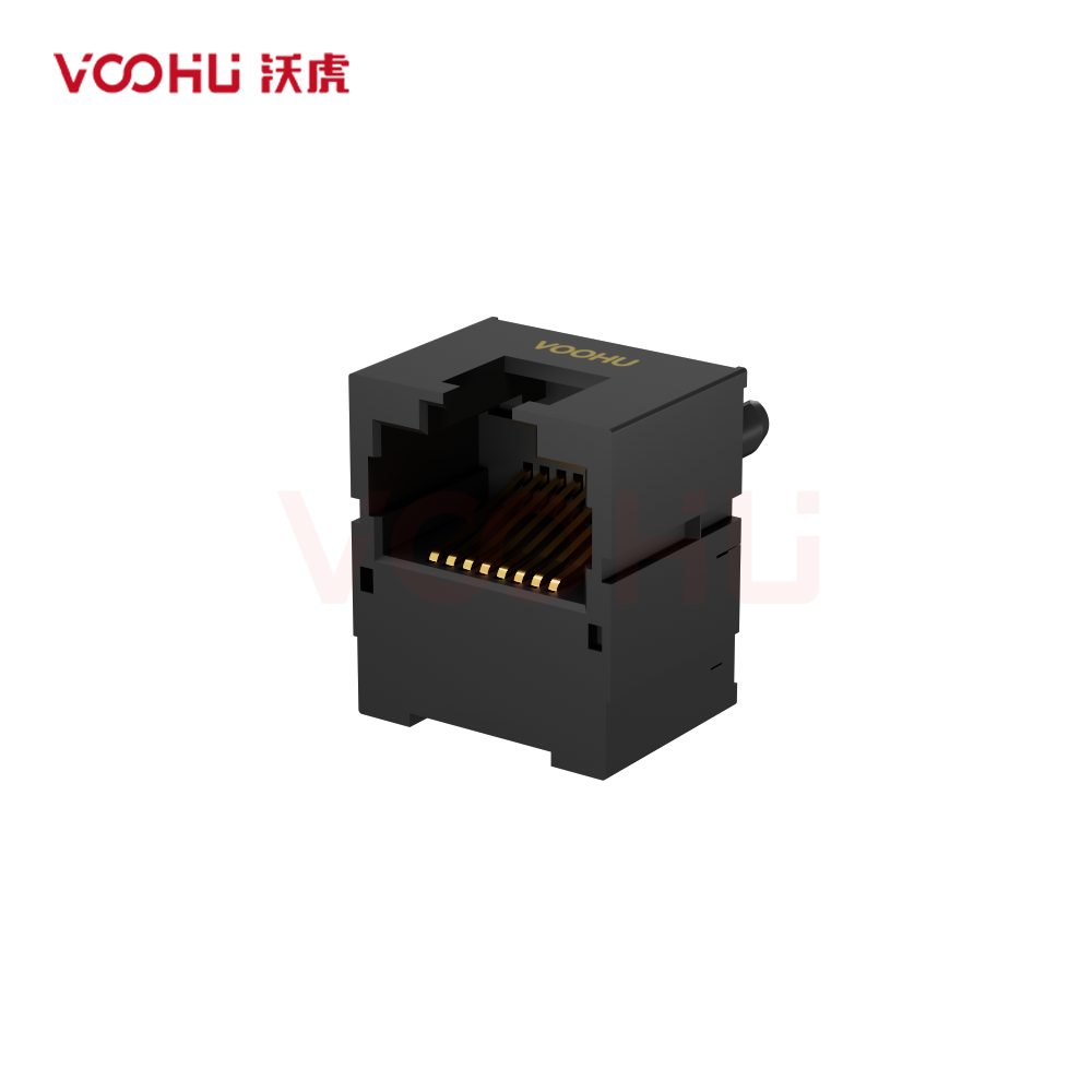 SYT511B035IWA4D12 180&deg;立式  1*1 开口向上 DIP RJ45
