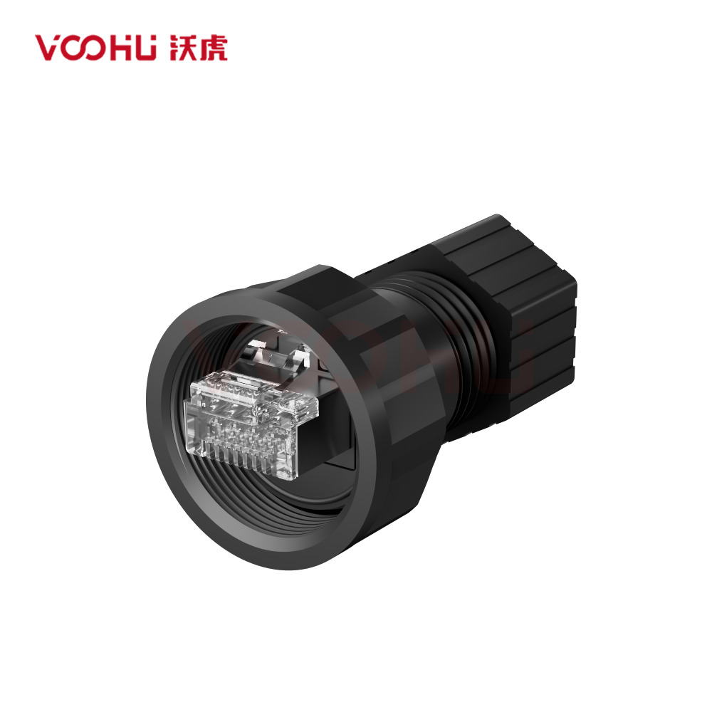 WH10800400W024  螺纹型RJ防水连接器(线端)