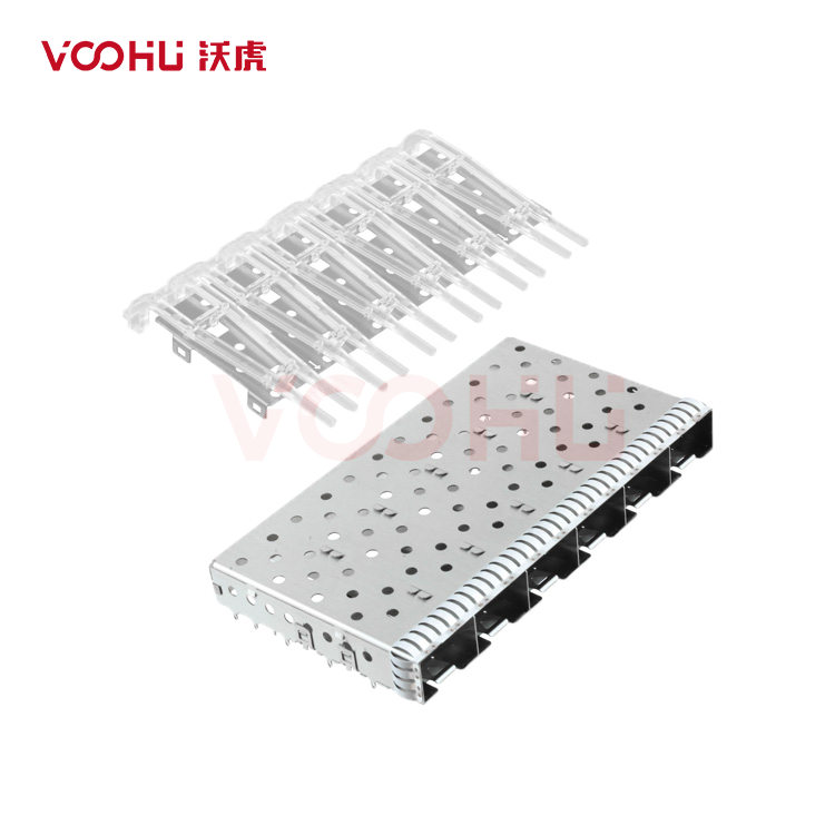 WHSFP01516W002 SFP 1×6 5G Cage Press-Fit 光纤笼子